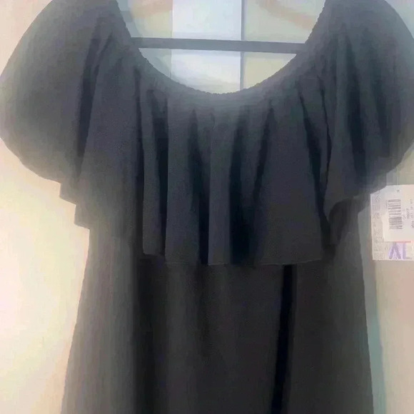 Ladies new with tags LuLaRoe XL coco dress, solid black - Picture 3 of 3